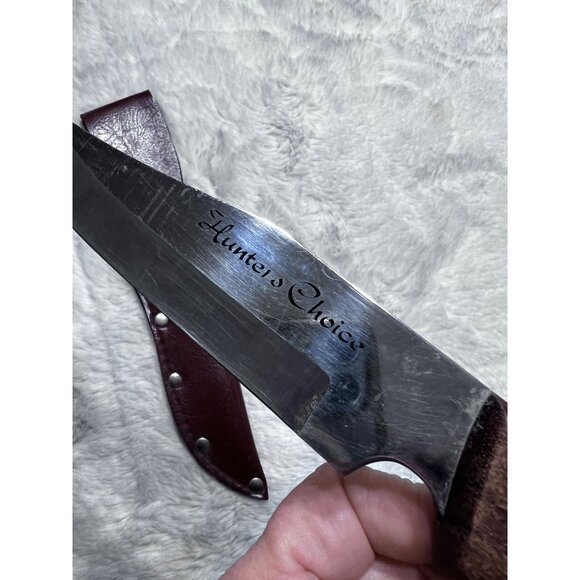 Hunter’s Choice knife with leather holder set - Picture 4 of 4